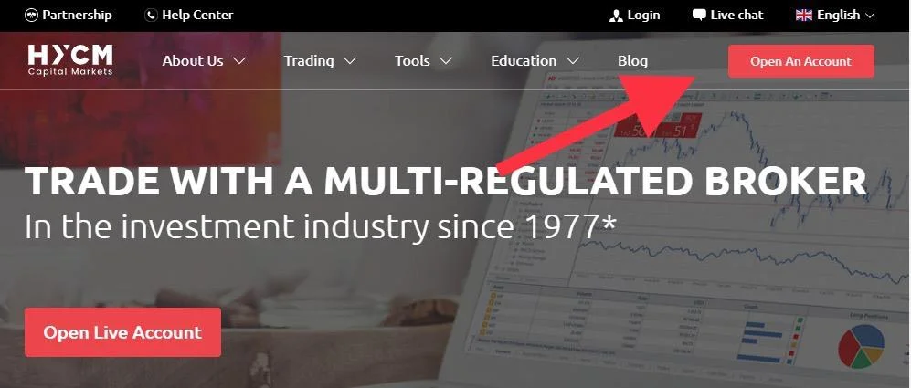 HYCM open account