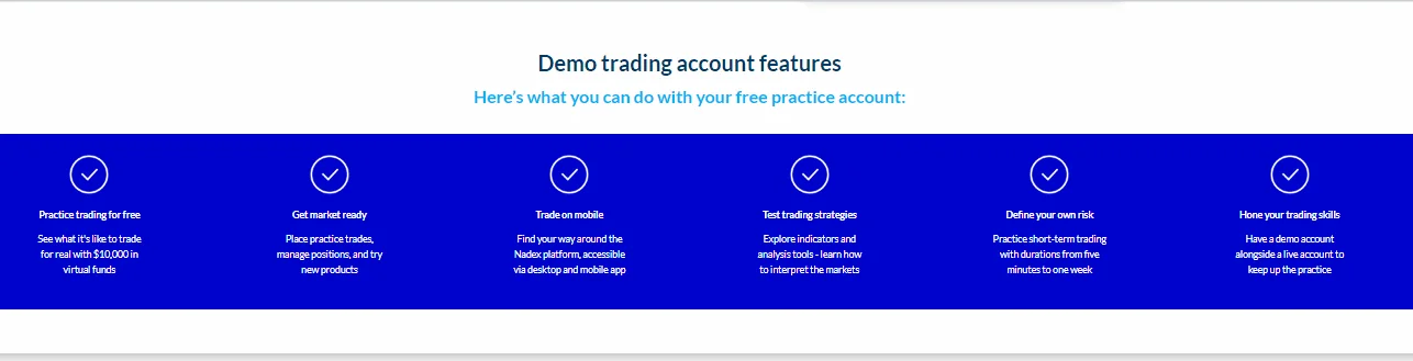 demo trading nadex