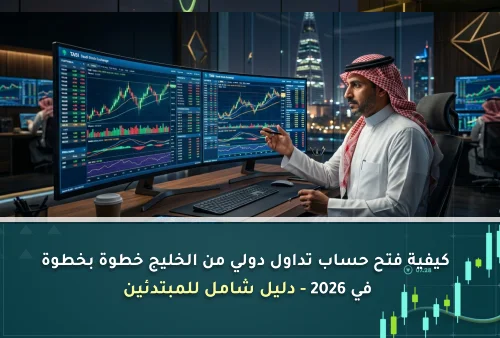 كيفية فتح حساب تداول دولي من الخليج خطوة بخطوة في 2026 - دليل شامل للمبتدئين