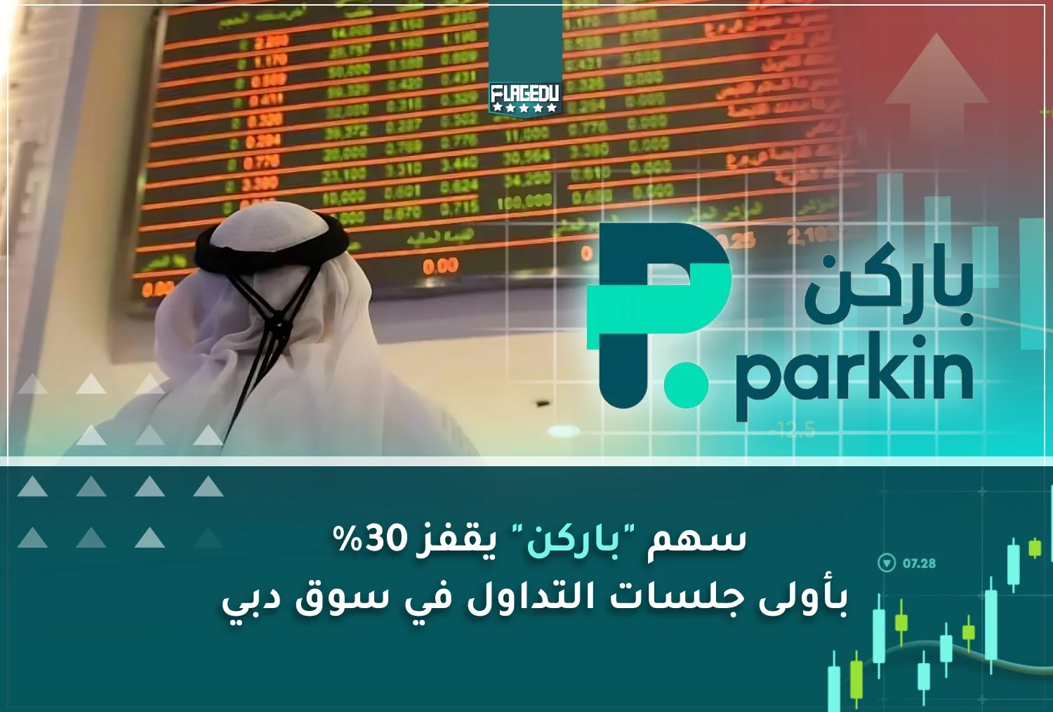 سهم  باركن  يقفز30%  بأولى جلسات التداول في سوق دبي