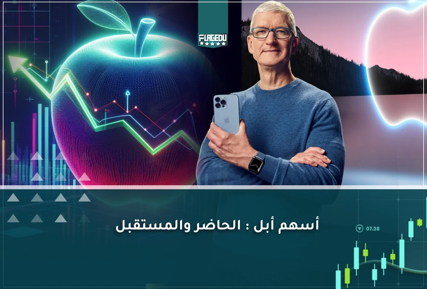 أسهم أبل : الحاضر والمستقبل