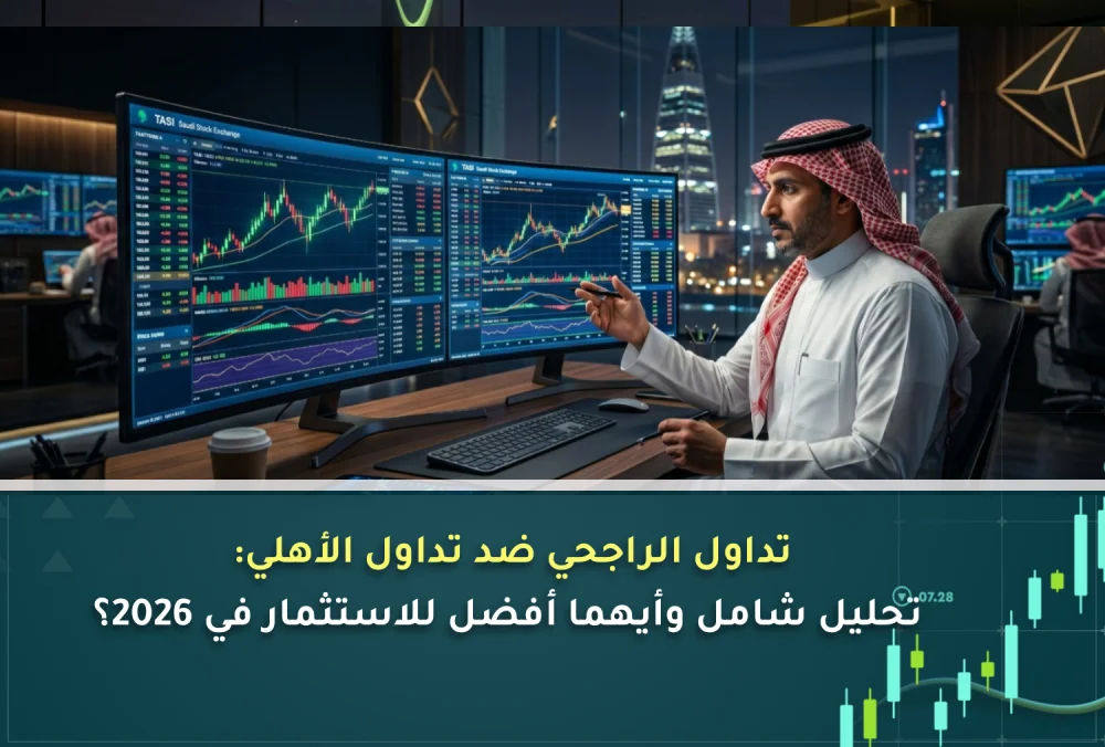 تداول الراجحي ضد تداول الأهلي اليوم تحليل شامل وأيهما أفضل للاستثمار في 2026؟ (2)