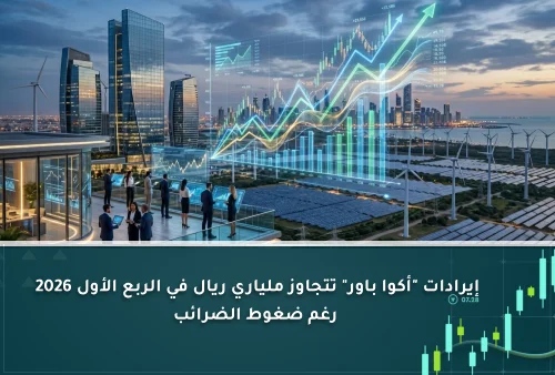 إيرادات أكوا باور تتجاوز ملياري ريال في الربع الأول 2026 رغم ضغوط الضرائب